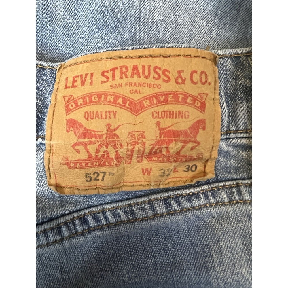 Vintage Levi's 527 Bootcut Jeans Men's 32x30 Blue Denim Western Cowboy Stretch - Picture 4 of 7